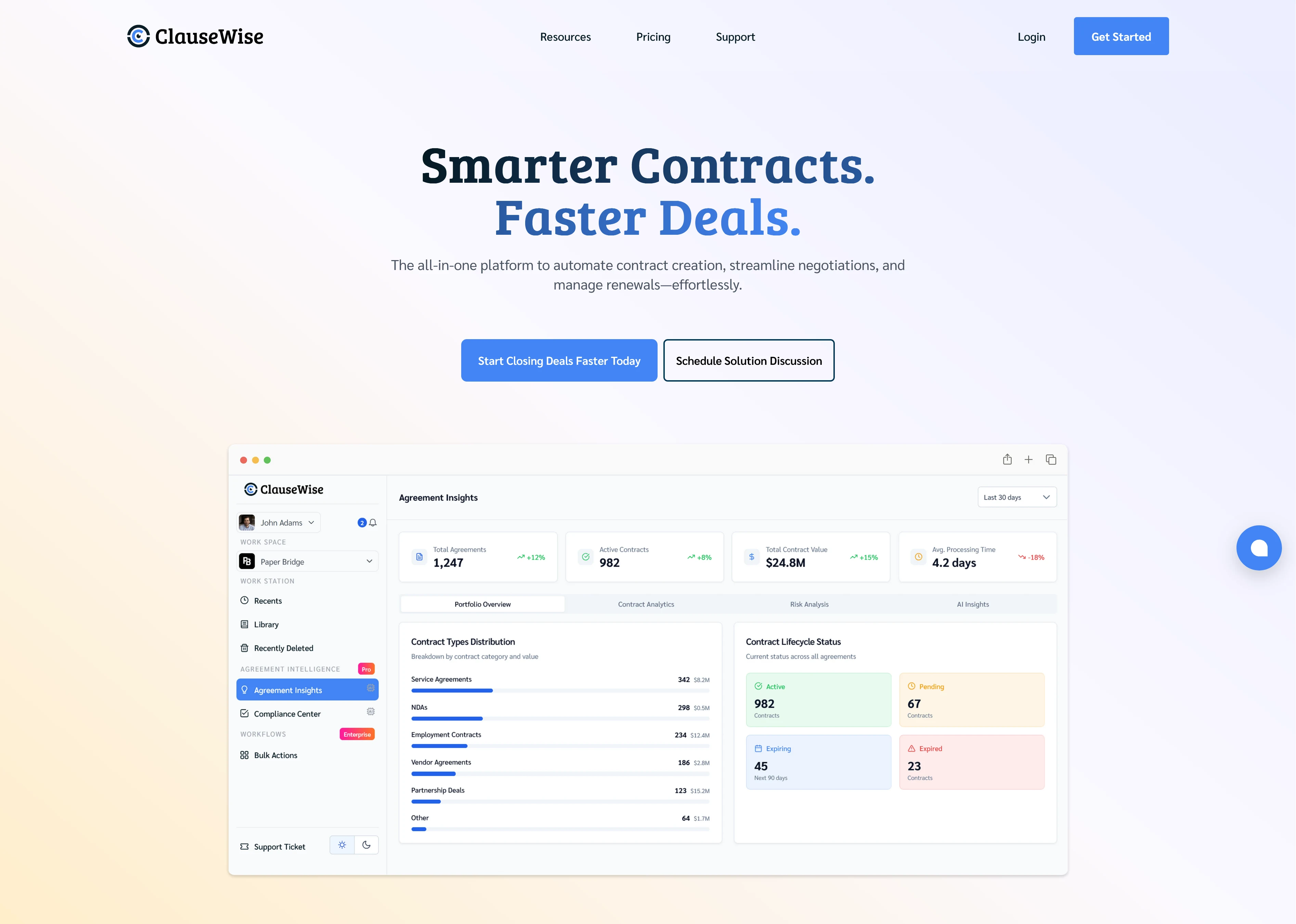 ClauseWise screenshot