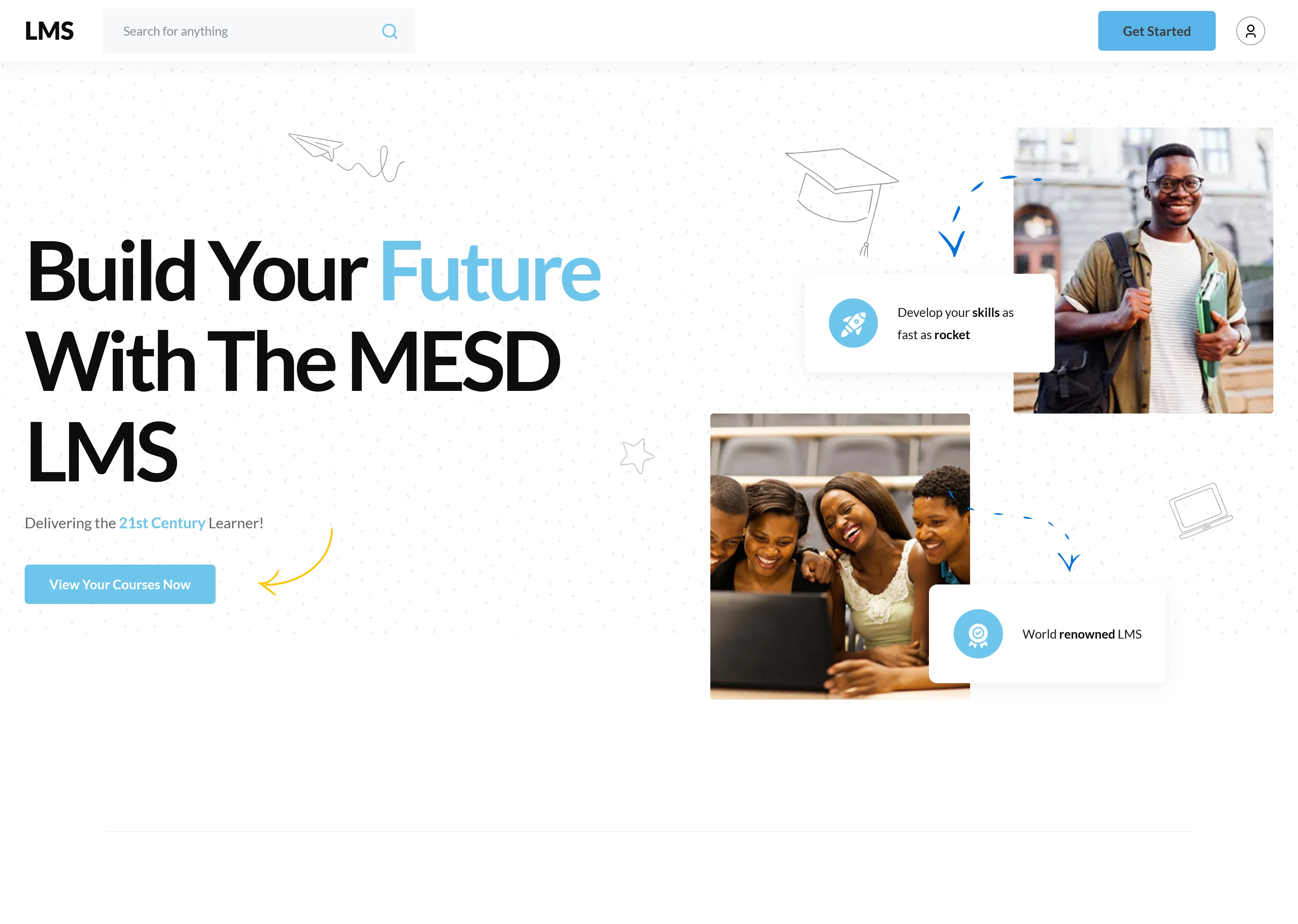 National Learning Management System screenshot